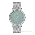 Glitter Dial For Men's Quartz Wrist Watch